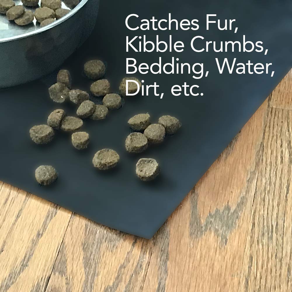 Resilia Under Dog Crate and Kennel Mat to Protect Floors, Water-Resistant Pad for Hard Floors and Surfaces, 30 Inches x 48 Inches, Clear