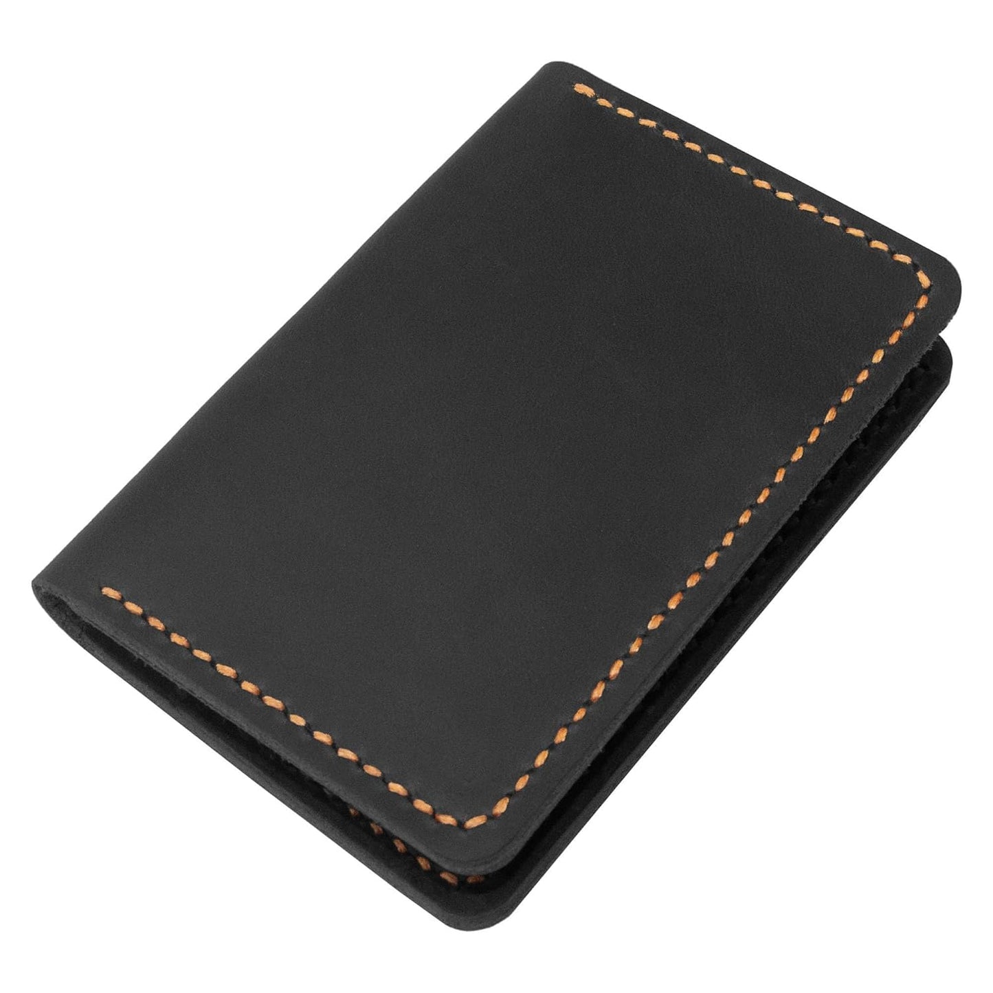 Turbosnail Leather for Men & Women Front Pocket Card Holder | Minimalist Wallet | Front Pocket Wallet | Leather Card Sleeve | Minimalist Handmade Card Holder (Style 1 (Skull and Bones))