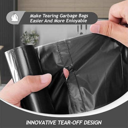 Teivio 4 Gallon 200 Counts Strong Trash Bags Garbage Bags, Bathroom Trash Can