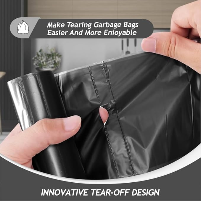 Teivio Trash Bags, 3 Gallon, for Bathroom, Industrial, Commercial, Janitorial