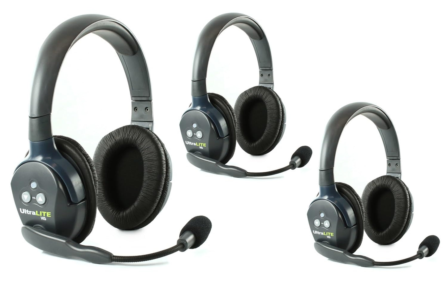 Eartec UL4S Ultralite Full Duplex Wireless Headset Communication for 4 Users - 4 Single Ear Headsets with SolidSignal Cleaning Wipes Bundle