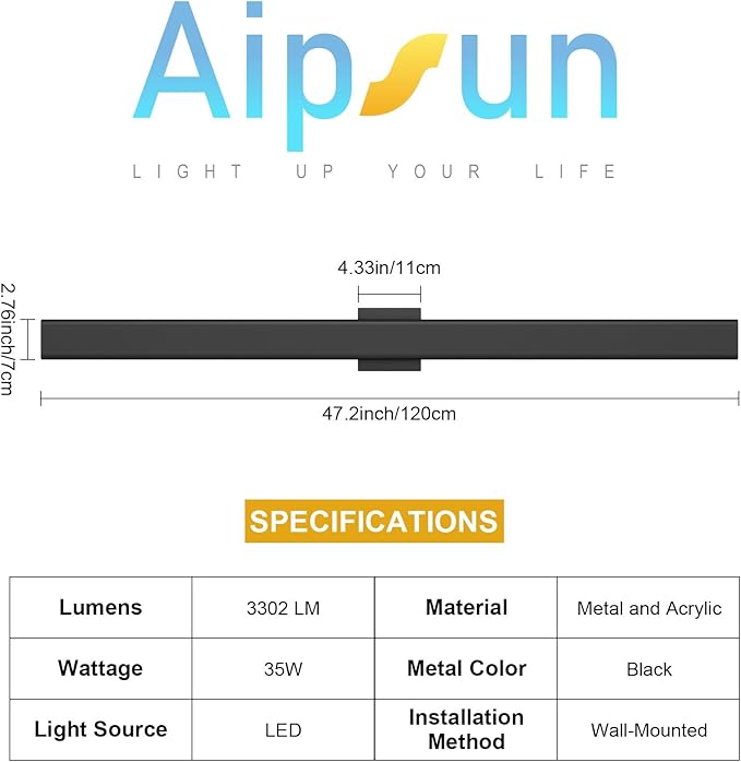 Outdoor Lights 2 Packs,Modern Outdoor Wall Light Fixture Long Strip LED Wall Sconce IP65 Anti Rust 3000K 4000K 6000K Exterior Wall Mount Lights for Entrance, Hallway, Garage, Porch(3CCT)