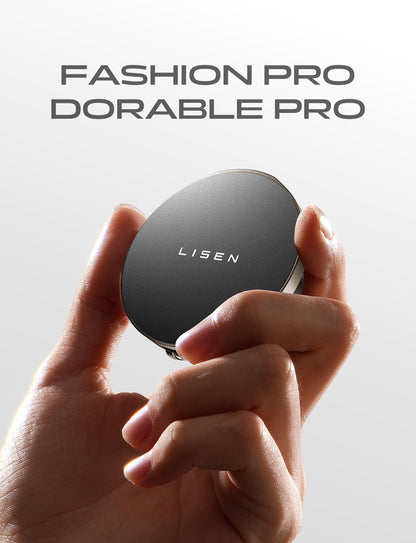 LISEN for Magsafe Car Mount Charger, 15W Fast Charging Magnetic Wireless Car Charger [Mini & Metal], 2025 Ultra Magnetic Car Phone Holder Dashboard for iPhone Car Mount for iPhone 16e Pro Max 15 14 13