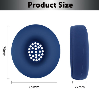 Adhiper Silicone Ear Pads Cover for Beats Solo 4, Washable Sweat Earpad Covers Silicone Case for Beats Solo4 & Solo3 Wireless On-Ear Headphones Accessories Protective Pads Cover (Blue)