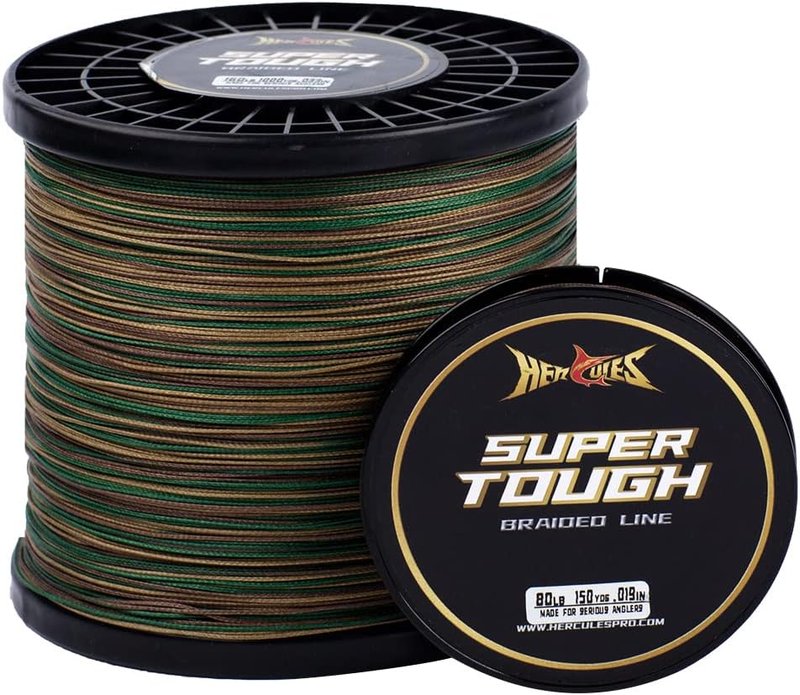 HERCULES Super Tough Braided Fishing Line | 4 & 8 Strands, 4lb - 160lb Strength, 150-1000 Yards for Saltwater