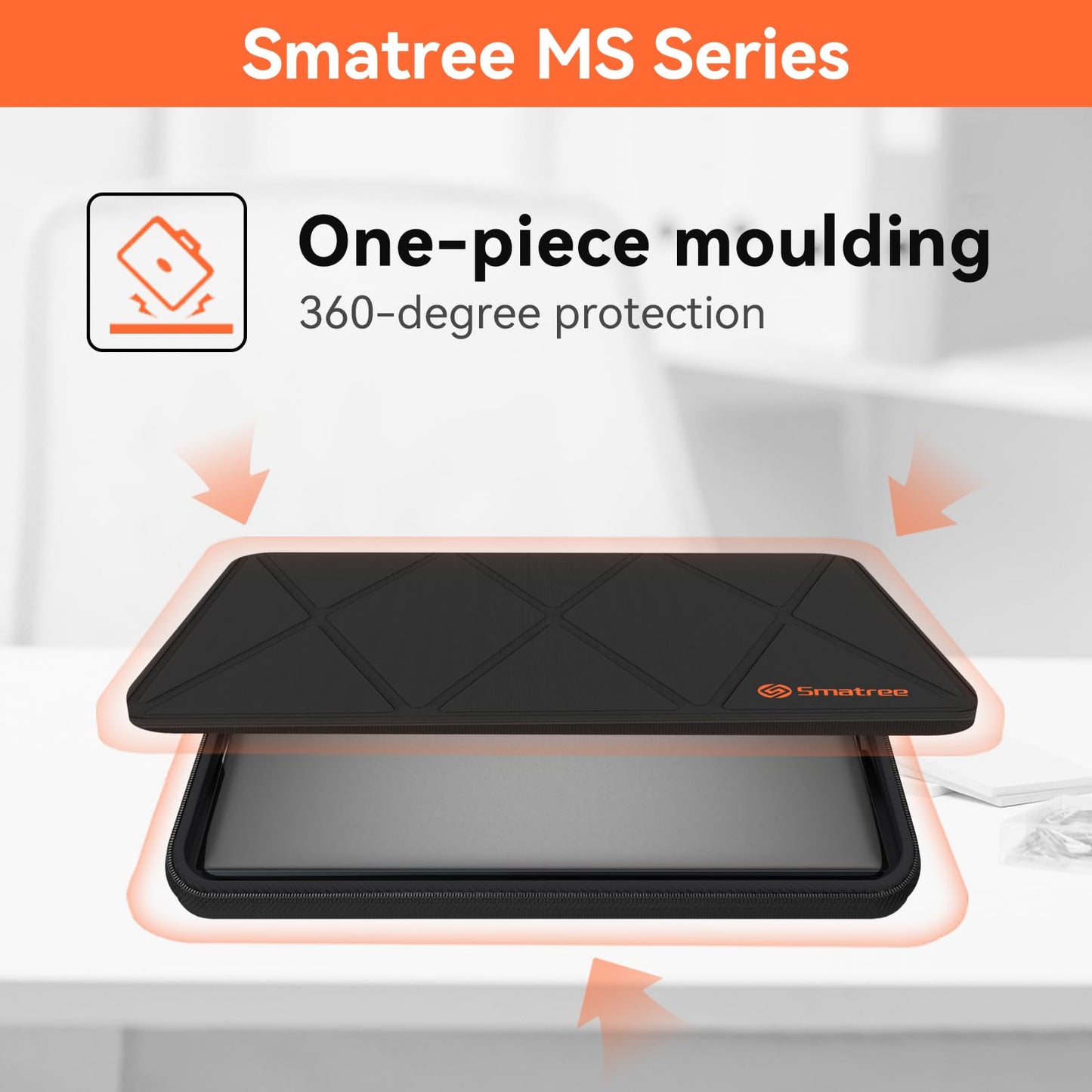 Smatree MS83T Hard EVA Protective Sleeve Case with Stand Compatible for 16 inch HP OmniBook X Flip Next Gen AI 16/X FlipNGAI 16, for 16 inch OmniBook 7 Flip 16 2-in-1 Laptop Next Gen AI PC