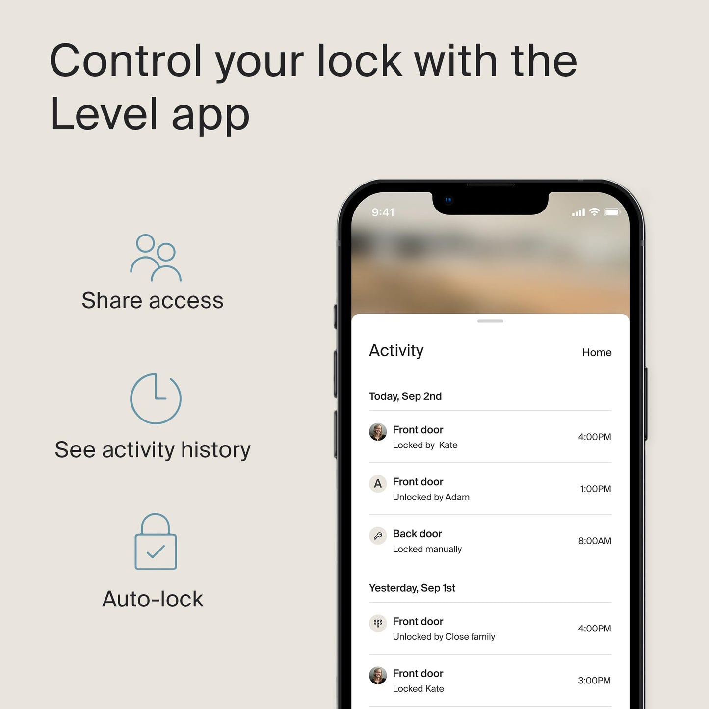 Level Bolt Smart Deadbolt - Make Your Lock Smart & Keep Your Existing Hardware and Keys - Keyless Entry via Level App (iOS & Android) - Works with Apple Home