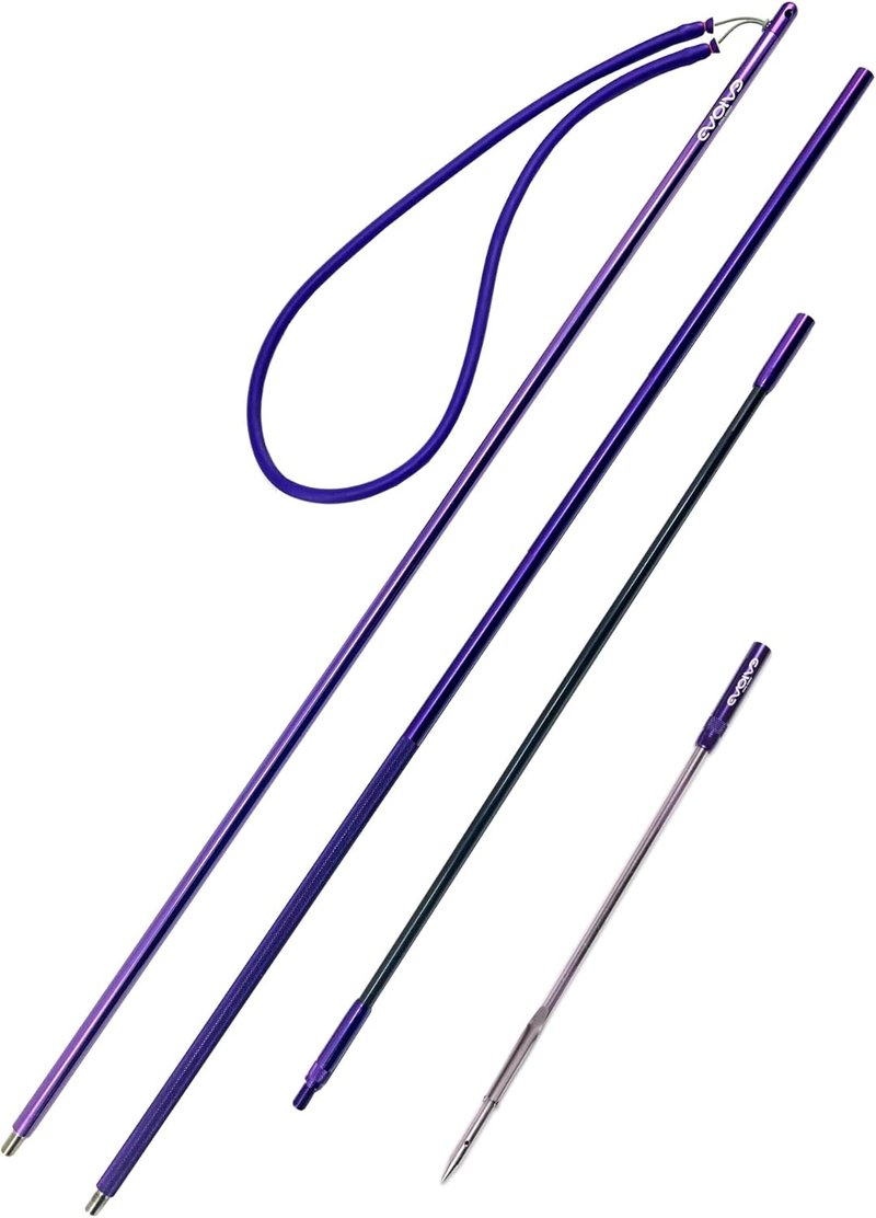 Evolve Aftershock Anodized Aluminum Travel Pole Spear - Impact Hammer System for Spearfishing & Diving