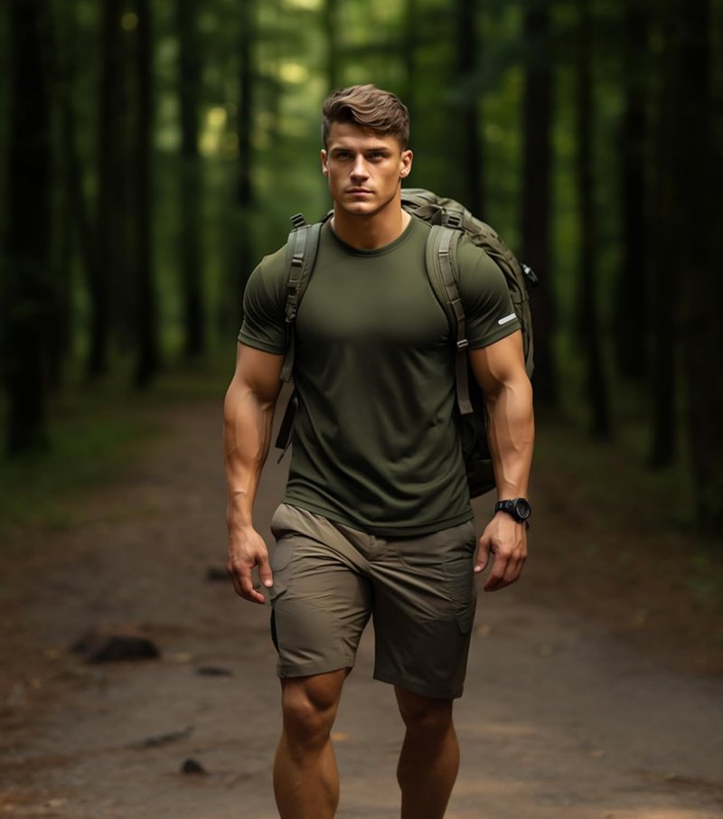 Men's Fitted Workout Shirts - Quick Dry Athletic T-Shirts for Running | Moisture-Wicking Gym Tees