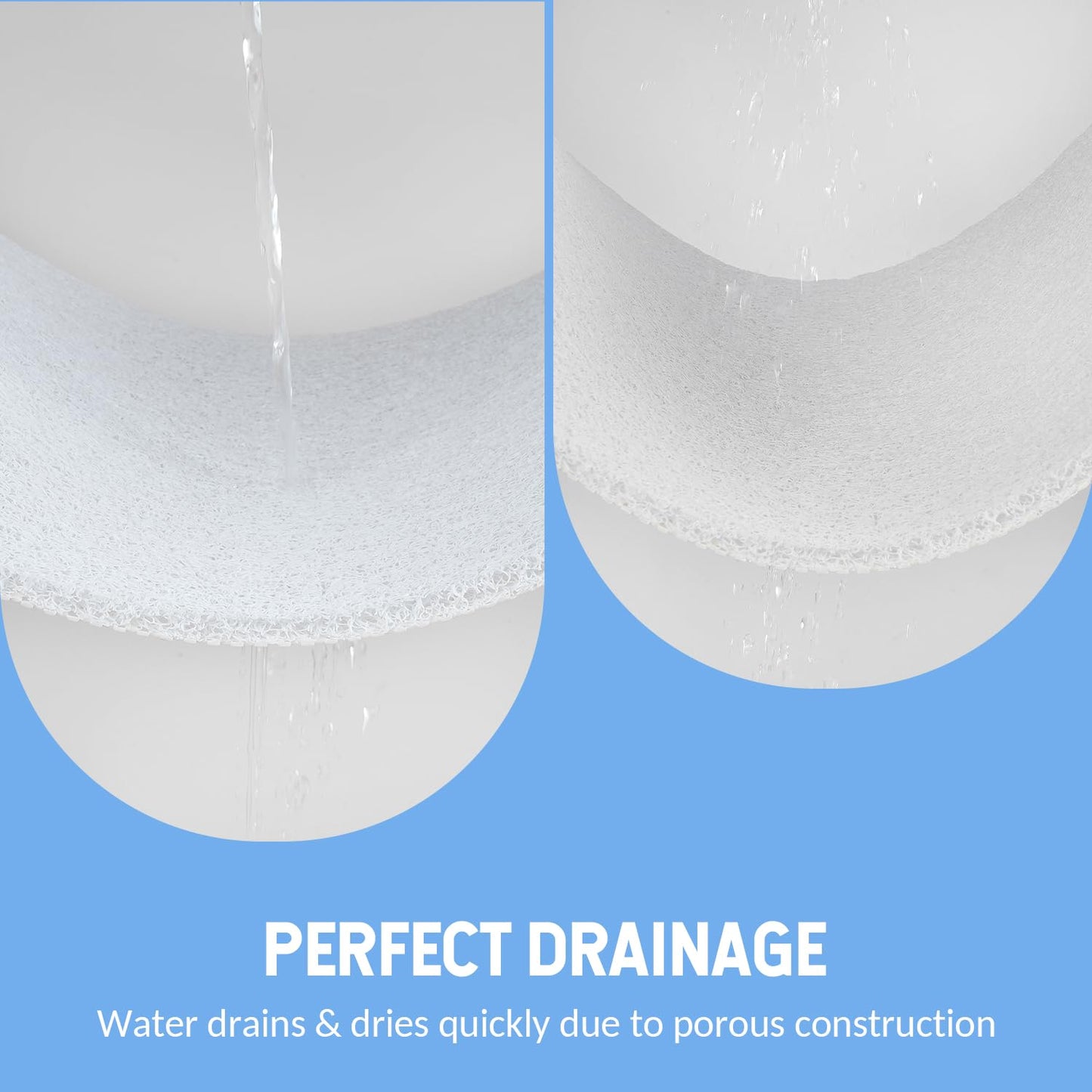 Hargiis Non-Slip Bathtub Mat, Anti Slip Shower Mat, Fast Drying Bathtub Mats, Foot Scrubber Mat, Anti Slip Mat for Tub, Floor, Bathroom, Kitchen, Home, Hotel (White 24"×16")