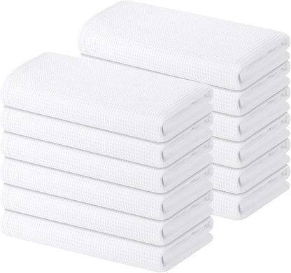 Homaxy 100% Cotton Waffle Weave Kitchen Towels