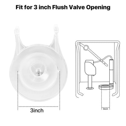 3-Inch Toilet Flappers Replacement Kit for Gerber 99-827, 3 Inch Toilet Flush Valve with Stainless Chain and Hook, High Performance Silicone Toilet Flapper - Reliable Toilet Flapper (Clear 1 PCS)