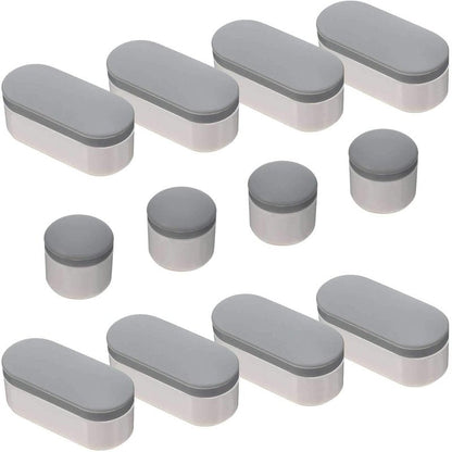 Boao 12 Pcs Universal Toilet Seat Bumpers Kit Toilet Spacers for Bidet with Strong Adhesive Rubber Bumpers Pads Replacement for Families, Hotels, Hospitals, School