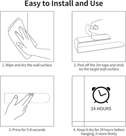 Hand Towel Holder, Self Adhesive Towel Racks