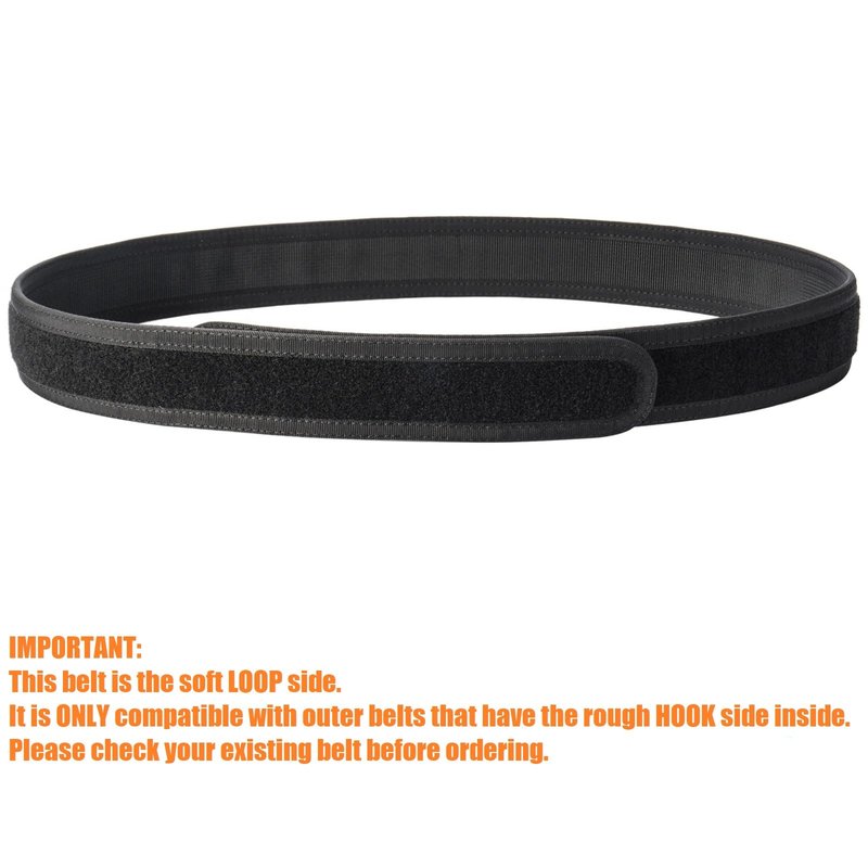 Vianyer 1.5" Inner Belt Loop Liner Belt for Tactical/Duty Outer Belt No Scratch No Metal Buckleless Mechanics Belt M