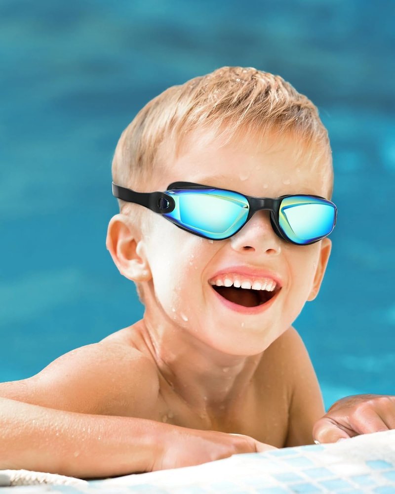 Aegend Swim Goggles for Kids | Anti-Fog, UV Protection, Comfortable Fit for Ages 3-14