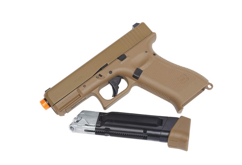 Glock 19X Half Blowback 6mm BB Pistol Airsoft Gun Magazine, 14-Round Capacity