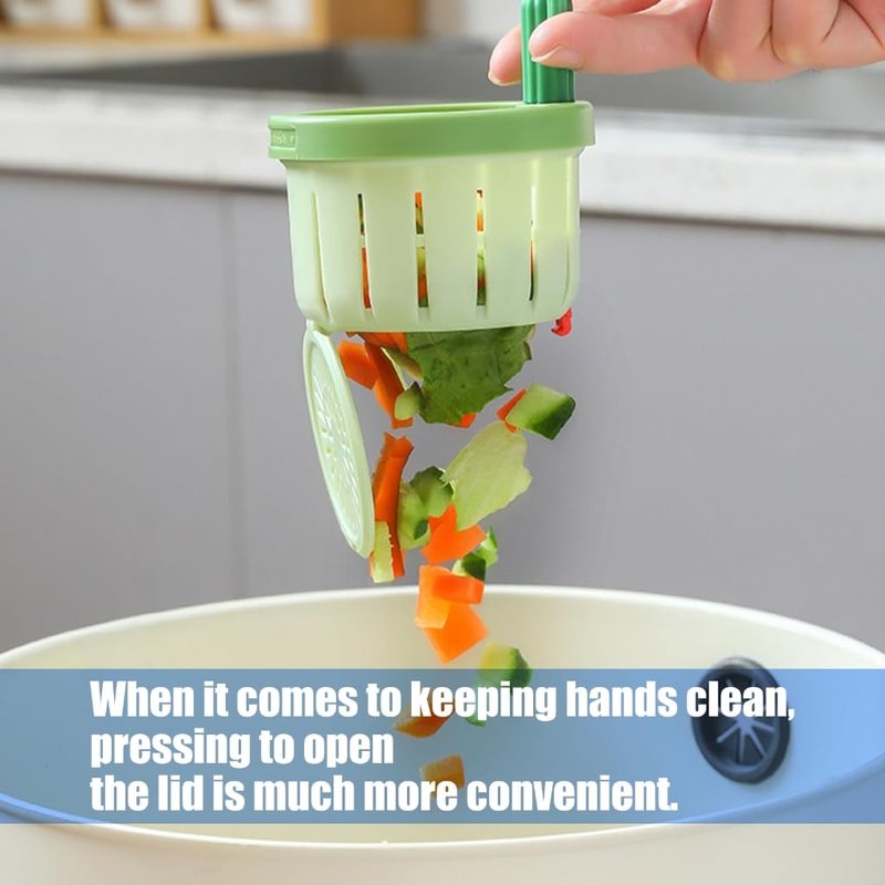Cactus Kitchen Sink Drain Strainer Press to Dump Basket Waste Collector Fun Sink Accessory for Home Bathroom (YellowGreen-2)