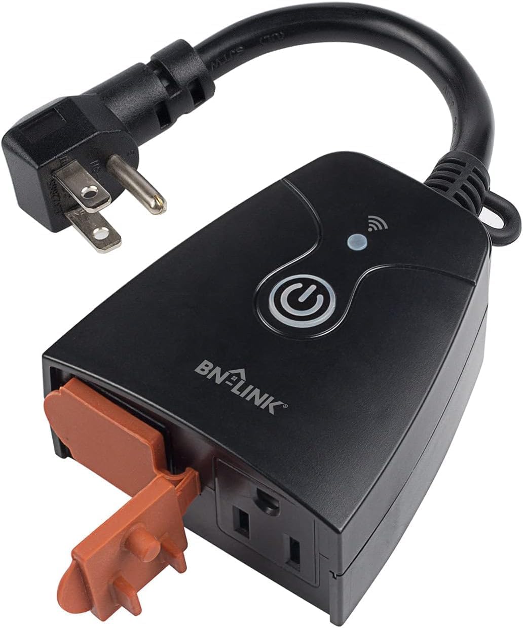 BN-LINK Smart Dimmer Plug, WiFi Outdoor Dimmer for String Lights, LED, Filament, Halogen lamp, APP Remote Control and Google Assistant, Alexa Outdoor Smart Plug, Requires 2.4 GHz Wi-Fi, Waterproof
