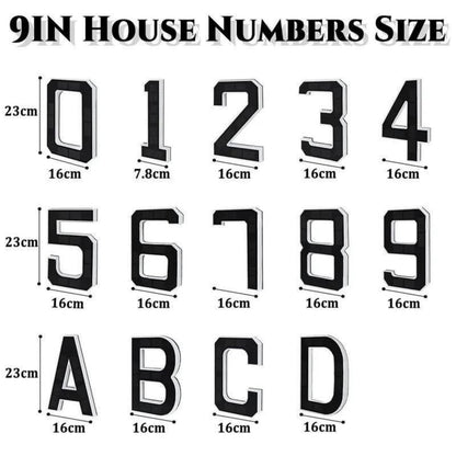 KUZEOLON 9 Inch Solar-Powered Outdoor House Number Light, No Wiring, Light Up House Numbers for Outside with Solar Panel, Waterproof LED Address Numbers for Home (1-9) (number7)