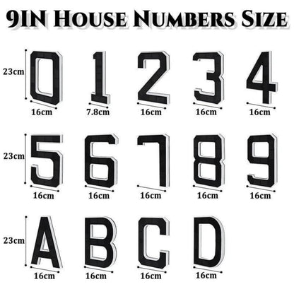 KUZEOLON 9 Inch Solar-Powered Outdoor House Number Light, No Wiring, Light Up House Numbers for Outside with Solar Panel, Waterproof LED Address Numbers for Home (1-9) (number2)