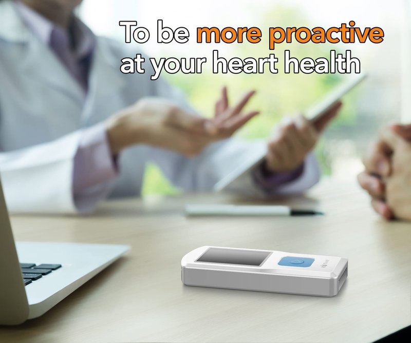 EMAY Portable ECG Monitor | Record ECG and Heart Rate | Compatible with Smartphone and PC