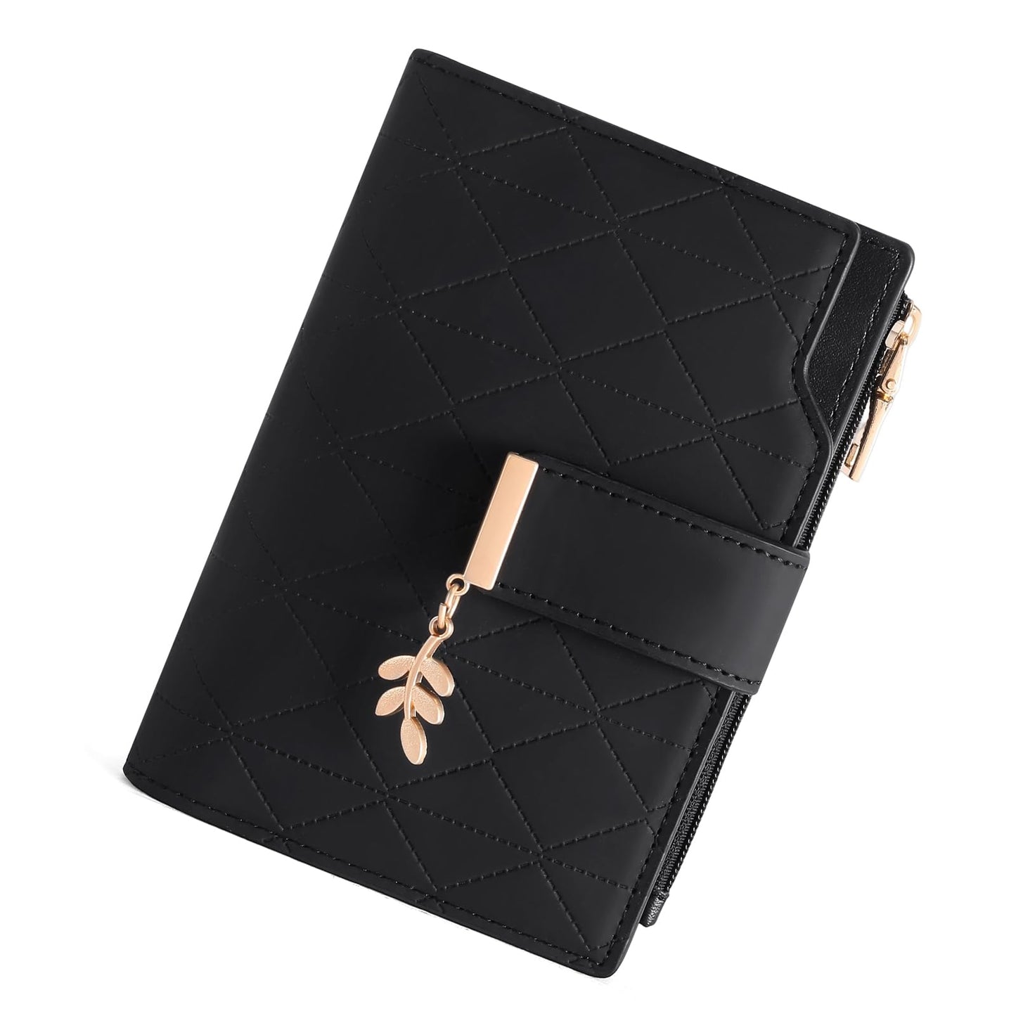 SENDEFN Wallets for Women Leather RFID Blocking Credit Card Case Holder Purse Zipper Pocket with ID Window