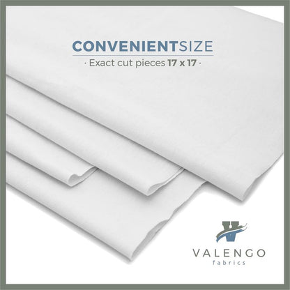 VALENGO New Lint Free Rags – 100% Cotton Cloth, Soft T-Shirt Rags, Lint Free Cloth for Staining Wood, Cast Iron, Dusting, Polishing, Painting and Cleaning – Reusable & Absorbent – 17”x17” (Pack of 7)