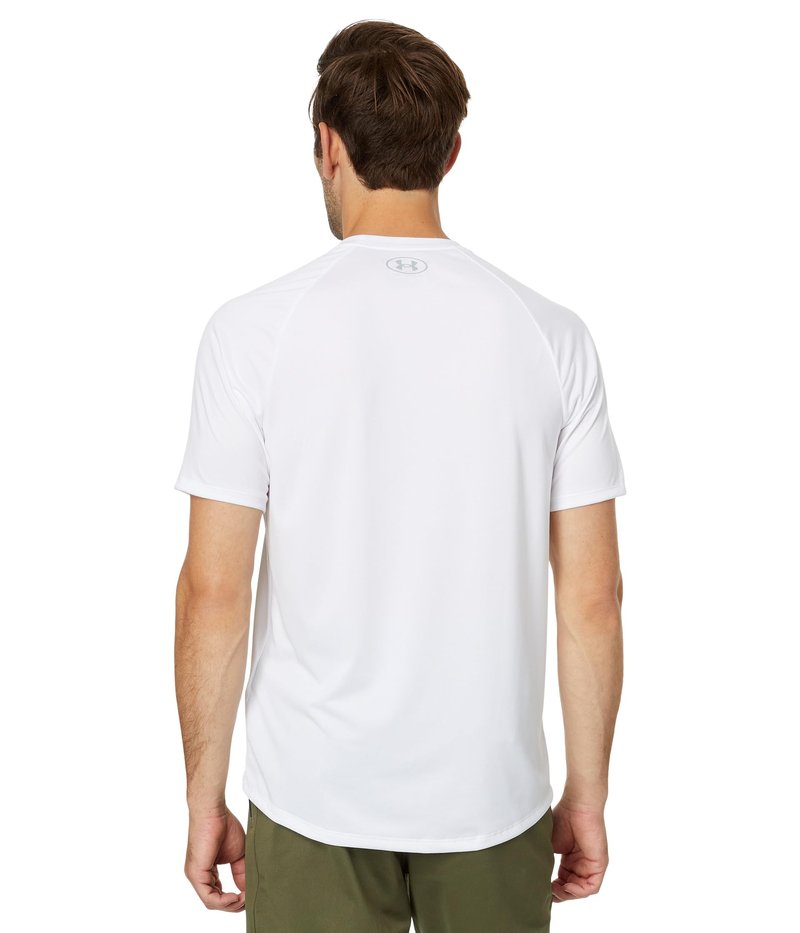 Under Armour Men's Tech 2.0 Short-Sleeve T-Shirt, White (100)/Overcast Gray, X-Small