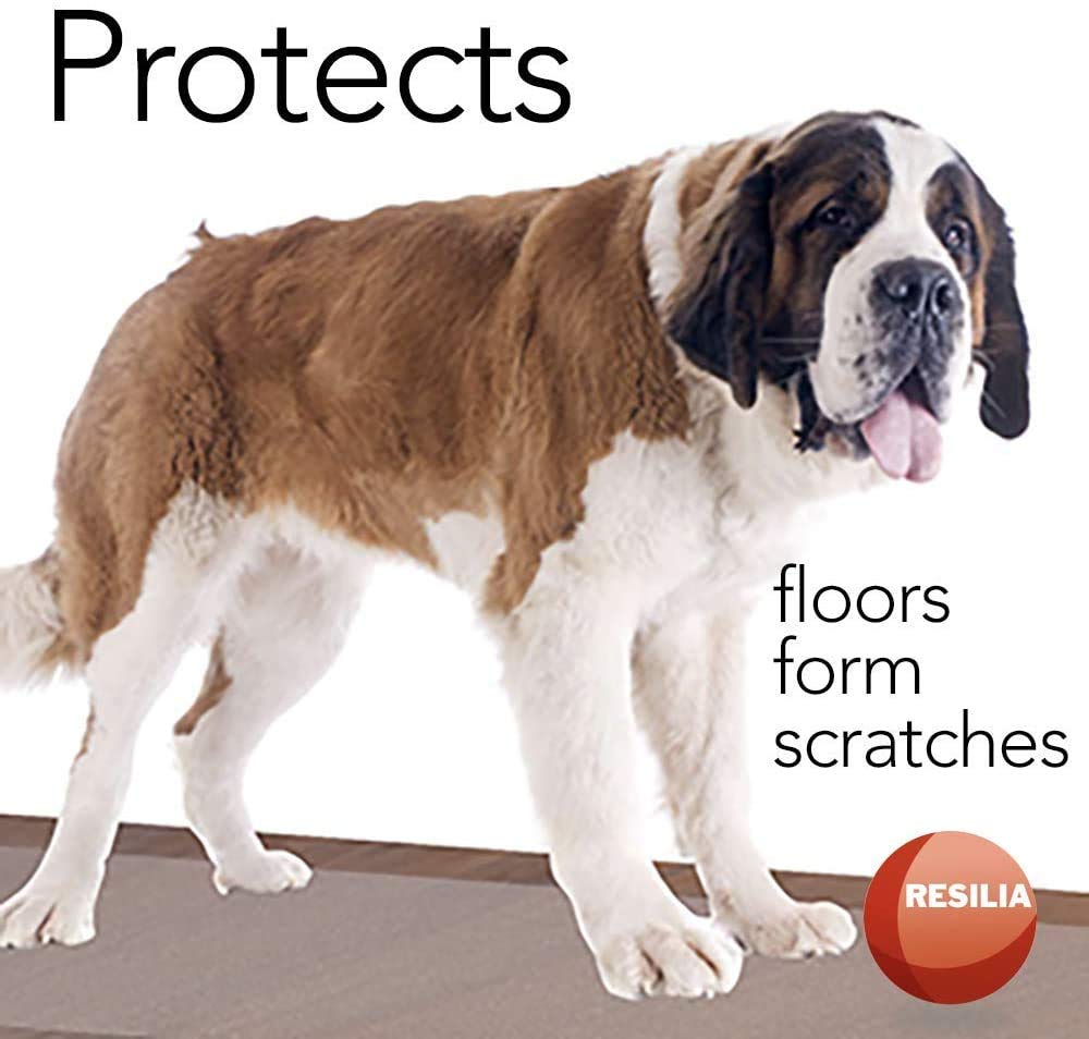RESILIA - Deluxe Clear Vinyl, Plastic Floor Runner/Protector for Hard Floors - Skid-Resistant, Textured Pattern, (27 Inches Wide x 6 Feet Long), Made in The USA