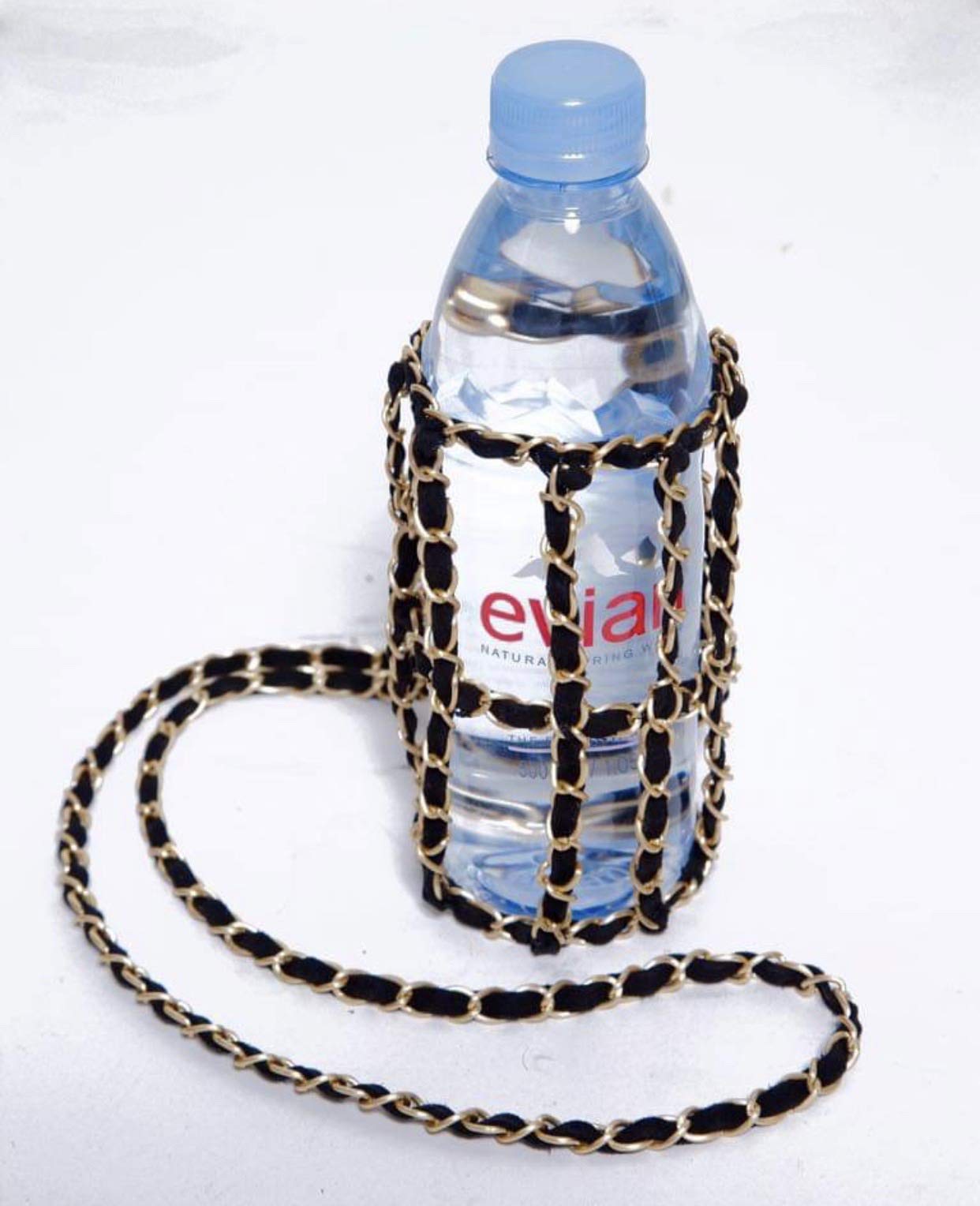 Water Bottle Holder with Strap - Carrier for Hydro Flask, Soda Can, Tumbler and Standard Bottles - Crochet Sling Bag Ideal for Walking, Hiking, Gym and More - Wear Over the Shoulder or Crossbody