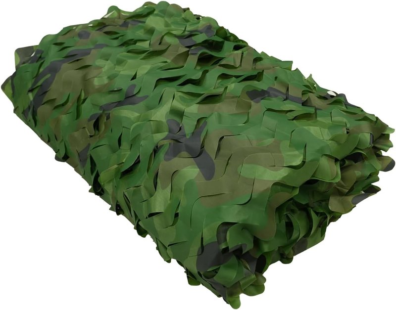 Camo Netting Bulk Roll - Camouflage Ghillie Hunting Blind | Woodland Camo 5x9.8ft for Camping & Decor