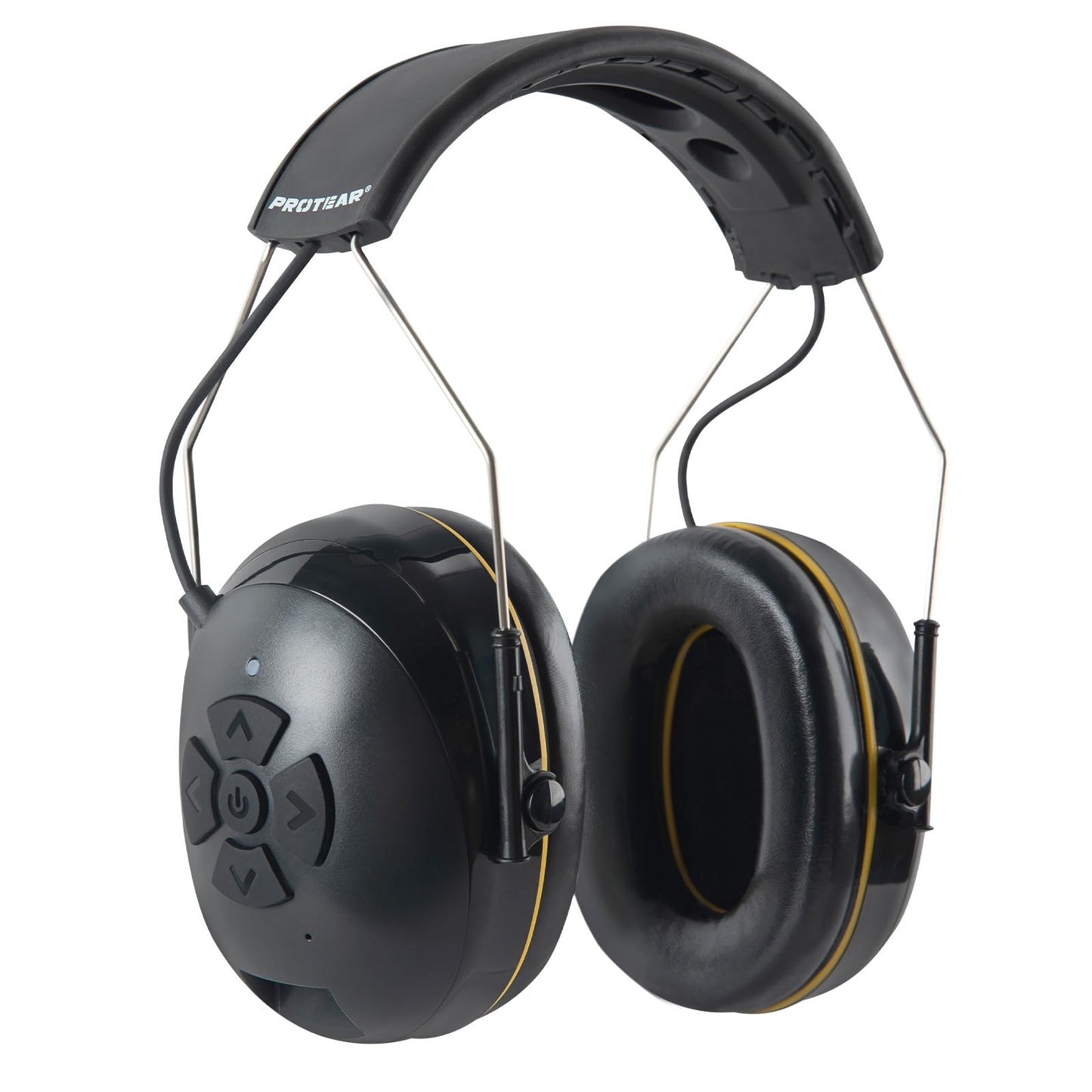 Hearing Protection with Bluetooth,Wireless Noise Canceling Headphone 30dB SNR,NO Radio Function,Rechargeable Battery Earmuffs,Long Playtime,Ideal for Lawn Mowing,Woodworking,Concerts(Black)