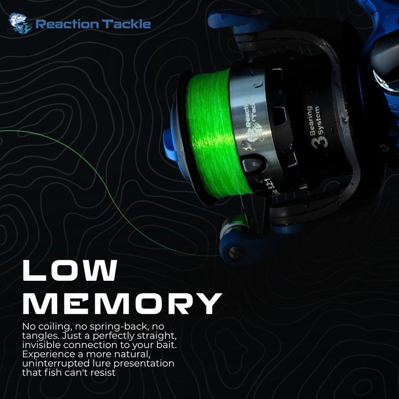 Reaction Tackle Monofilament Fishing Line - Premium Nylon Mono Line, Strong & Abrasion-Resistant, Low Memory for Smooth Long Casts - Freshwater & Saltwater - Hi Vis Orange | 15lb (350 Yards)