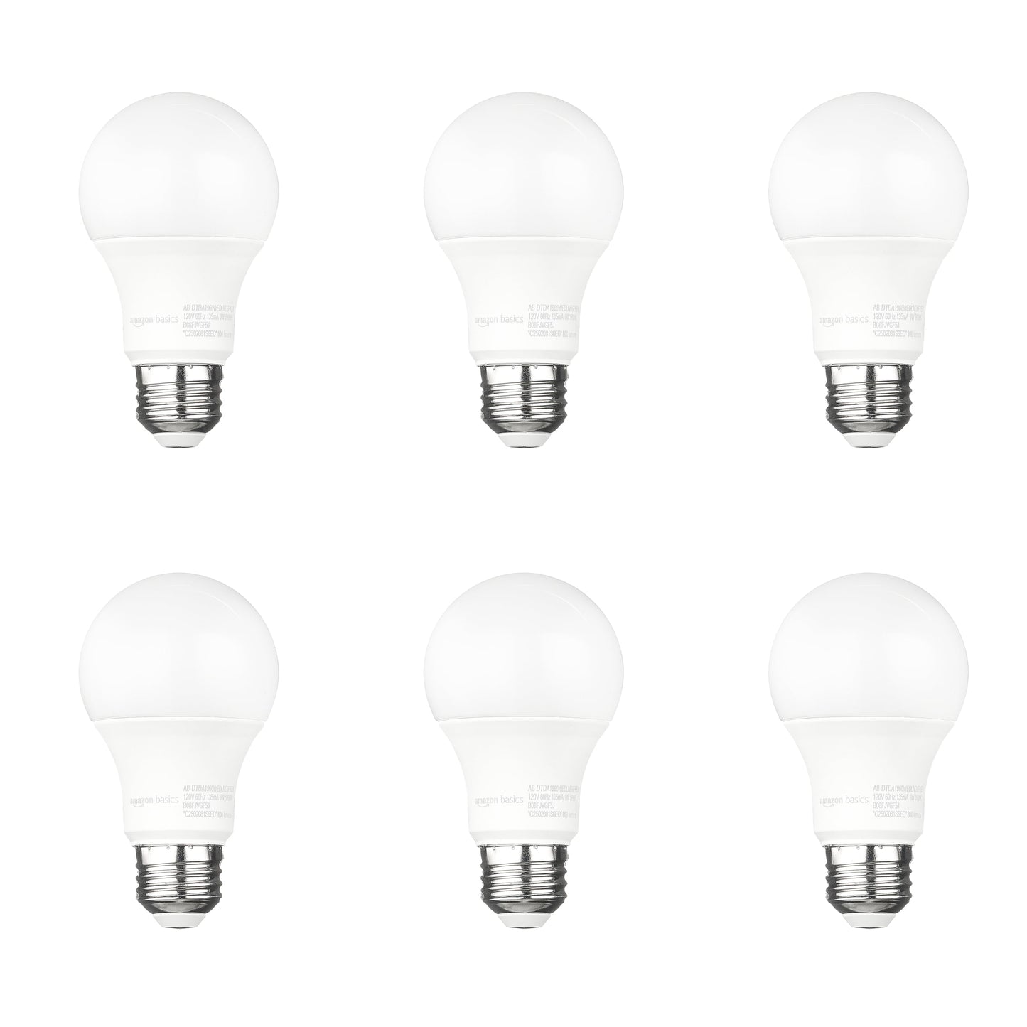 Amazon Basics A19 Dusk to Dawn Sensor LED Outdoor Light Bulb, 60W Equivalent, Energy-Efficient 9W, Daylight 5000K, E26 Base, 10,000 Hours, 2 Count (Pack of 1)
