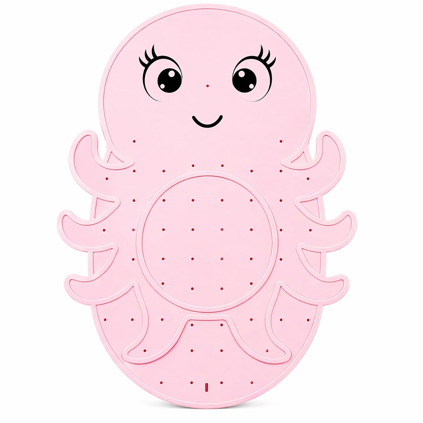 Zuplo Kids Bathtub Mat Non Slip, Soft Silicone Octopus Baby Bath Mat for Tub, Toddler Bath Mat with Large Suction Cups, Washable Anti Slip Shower Mat for Children, Smooth Tub Surface Only