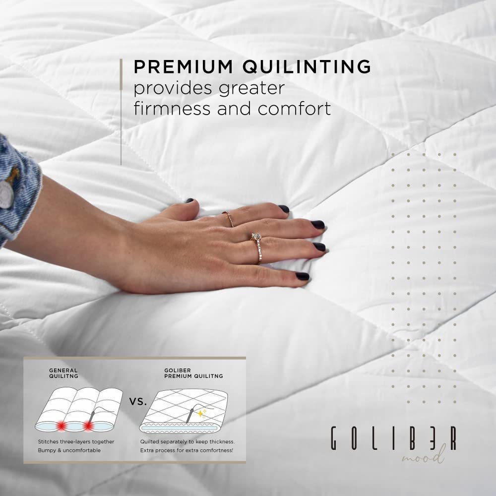 Goliber Japanese Floor Mattress Futon Mattress Tatami Foldable Pad, Roll Up Sleeping Pad, Shikibuton, (Twin 39 x 82 inch - 100 x 210 cm)