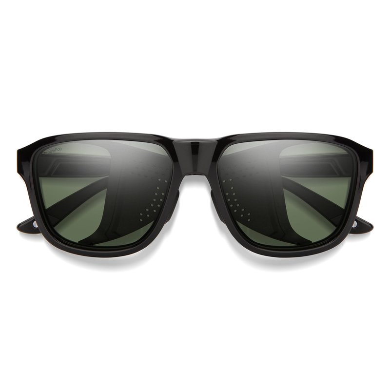 SMITH Embark Sunglasses – Performance Sports Sunglasses with Removable Side Shields for Skiing, Snowboarding, Fishing & More – For Men & Women – Black + Grey Green ChromaPop Polarized Mirror Lens