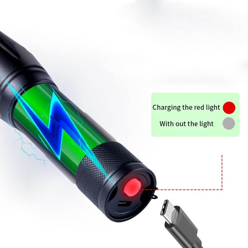 YZYOE Rechargeable Black Light Flashlight mini，Blue Light Flashlight Rechargeable，Black Light Flashlight for Hunting，LED UV Torch 3 in 1 UV Black Light and Blue Light and White Lights，3 Modes.