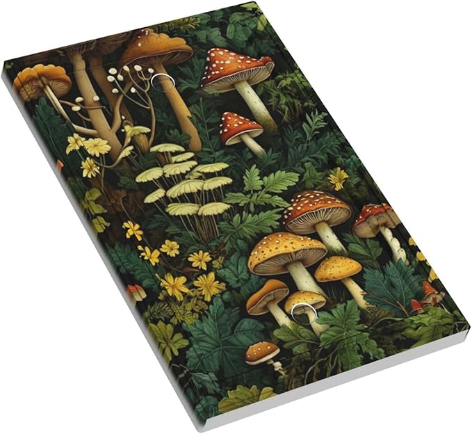 Mushrooms Forest Nature Botanical Art Light Switch Covers No Device Wall Plate 1 Gang Decorative Blank Switchplate Electrical Faceplate for Farmhouse Living Bedroom Decor