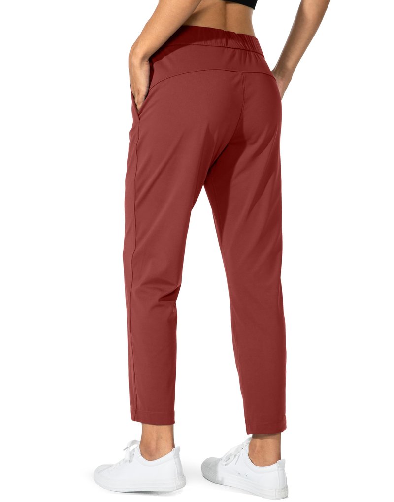 G Gradual Women's Pants with Deep Pockets 7/8 Stretch Sweatpants for Women Athletic, Golf, Lounge, Work (Savannah, Large)