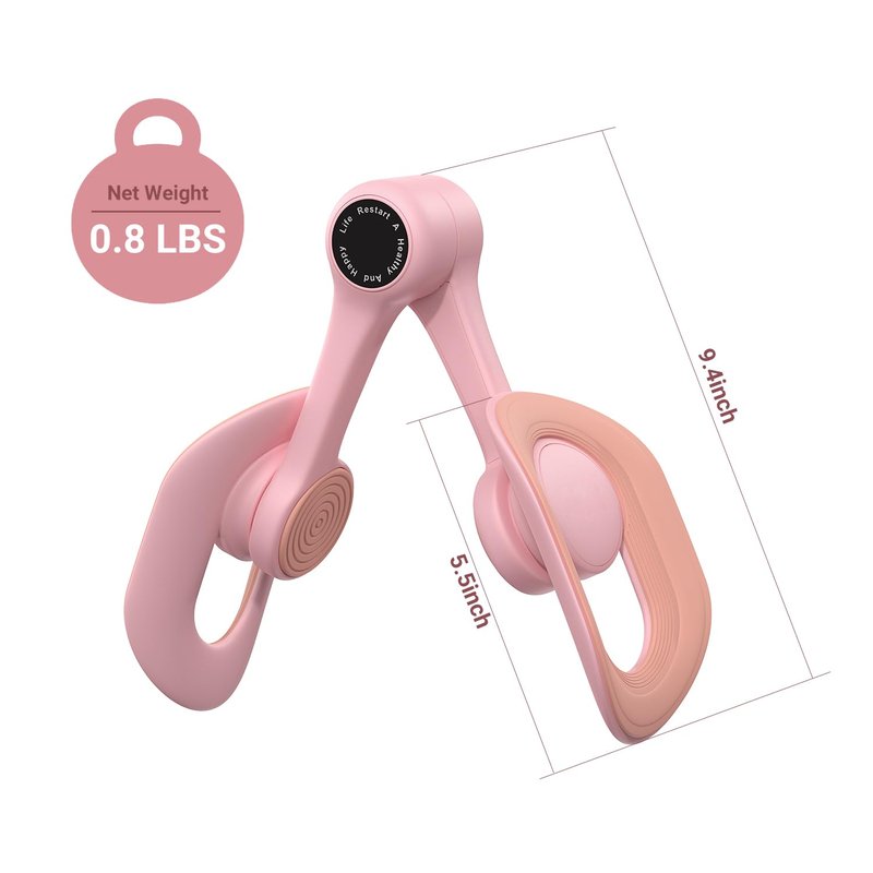 MERACH Thigh Trainer, Pelvic Floor Muscle Trainer, Inner Thigh Exercise Workout Equipment for Home Gym, Pelvic Floor Strengthening Women(Pink)