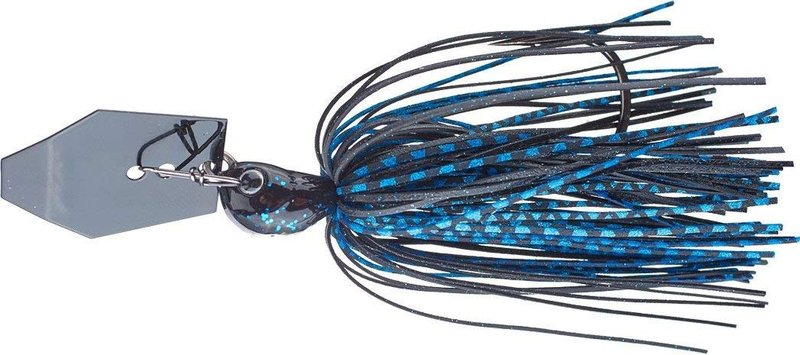 Z-Man CBJH38-06 Chatterbait Jack Hammer Lure, 5/0 Hook Size, 3/8 oz, Black/Blue, Package of 1