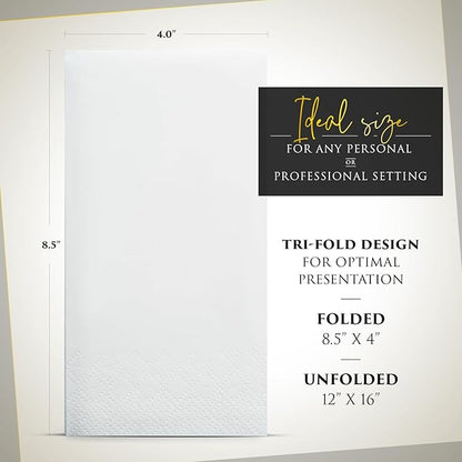 Linen Feel Disposable Napkins, Hand Towels
