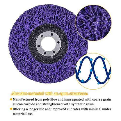 12 Pack 4-1/2" x 7/8" Strip Discs Stripping Wheel Fit Angle Grinder Clean and Remove Paint Coating Rust Welds Oxidation
