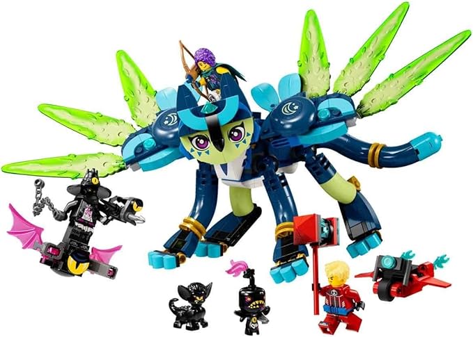 LEGO 71476 DREAMZzz Zoey und die Katzeneule Zian Katzenpfau 3 Minifiguren
