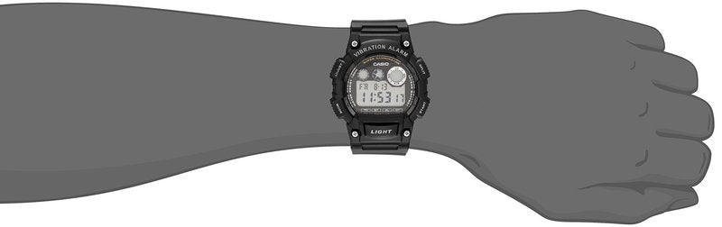 Casio W-735H Series | Digital Watch | Vibration Alert | Super Illuminator LED | 10-Year Battery | 100M Water Resistant | Stopwatch | Dual Time