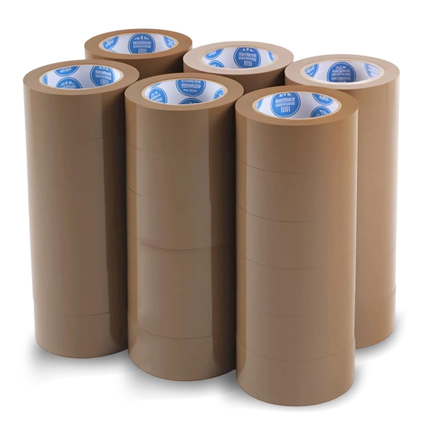 2Inch Brown Packing Tape, 2.0 Mils 110 Yards - High Tensile Strength for Shipping, Moving Boxes Sealing & Packaging, Superior Hold and Tear Resistance