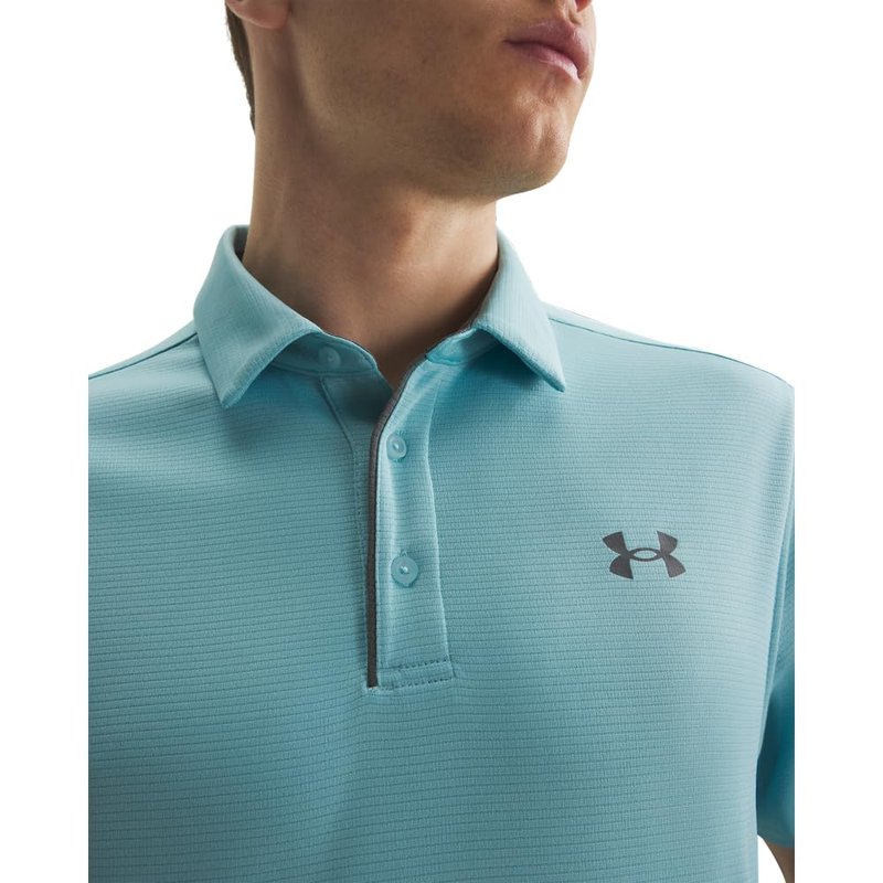 Under Armour Men's Tech Golf Polo, (429) Blue Haze / / Pitch Gray, X-Large Tall