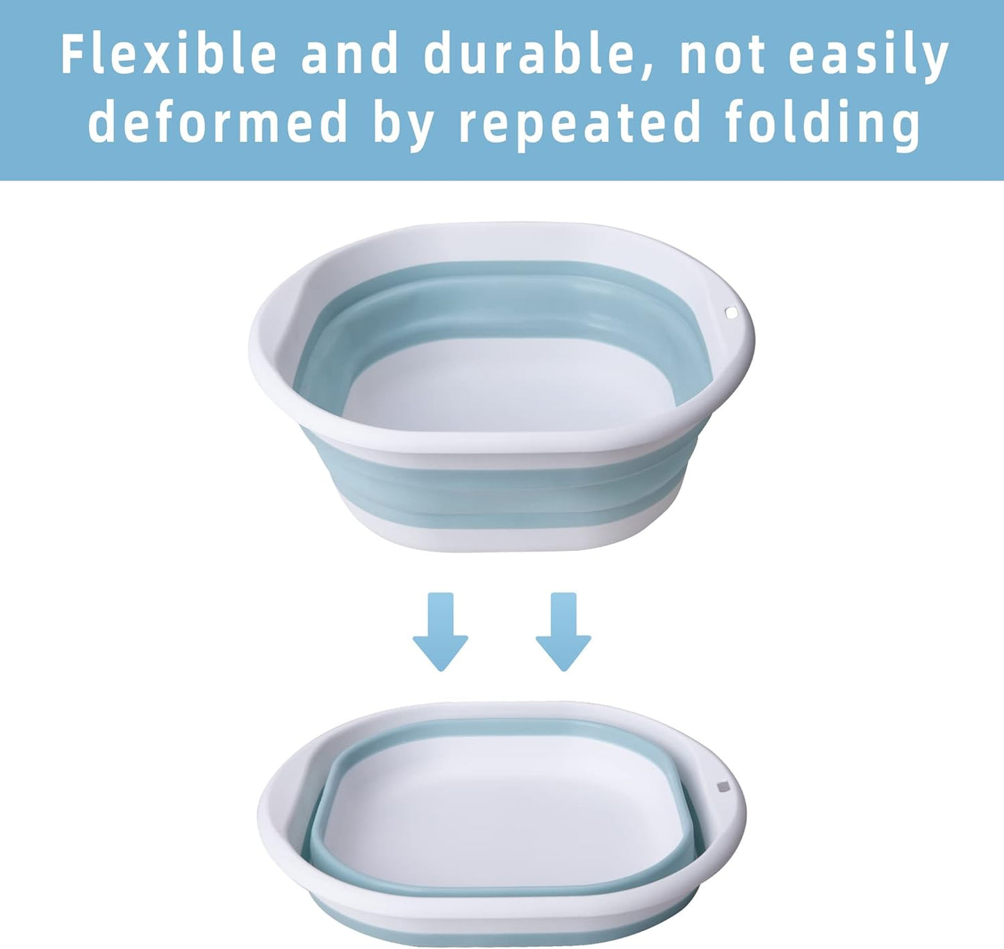 Tlswshsy Portable Pool Foot Bath,Collapsible Pool Foot Wash Basin Tub,Foot Bath Basin for Above Ground Swimming Pools Accessories